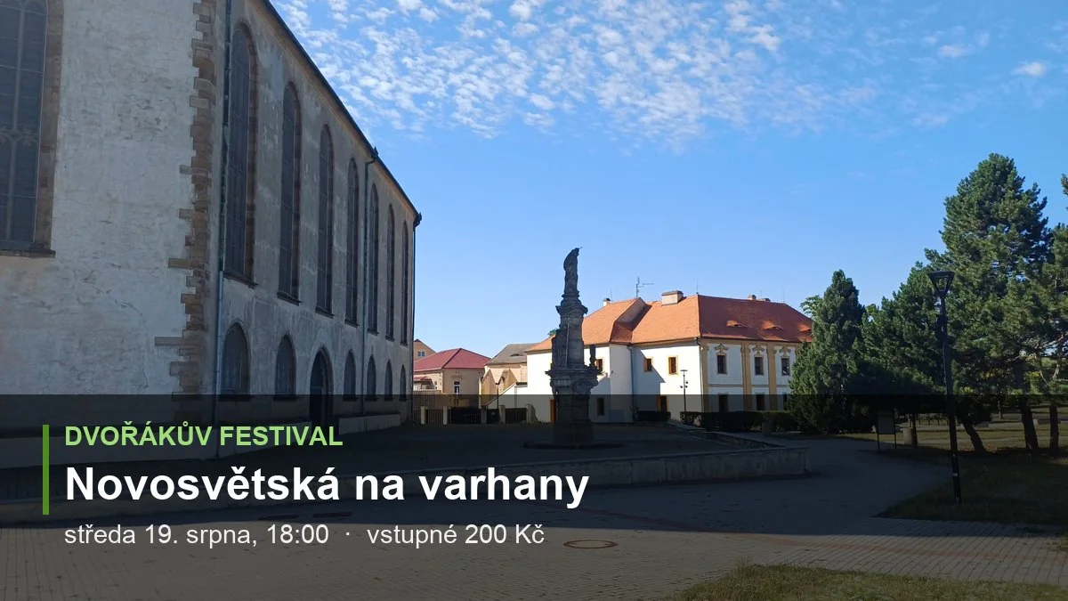 Dvořákův festival v Mostě: Novosvětská v přesunutém kostele