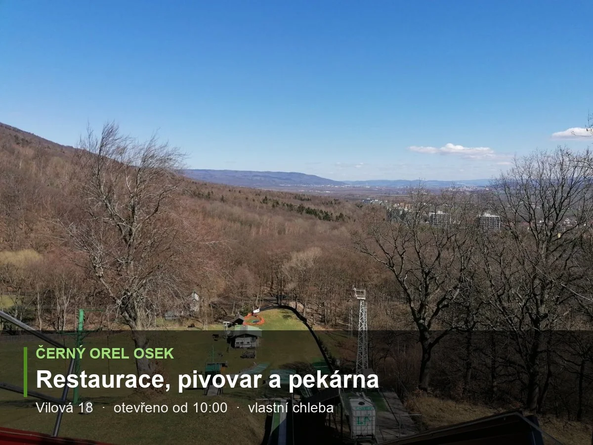 Černý orel v Oseku: menu, ceny a do kdy vaří kuchyně