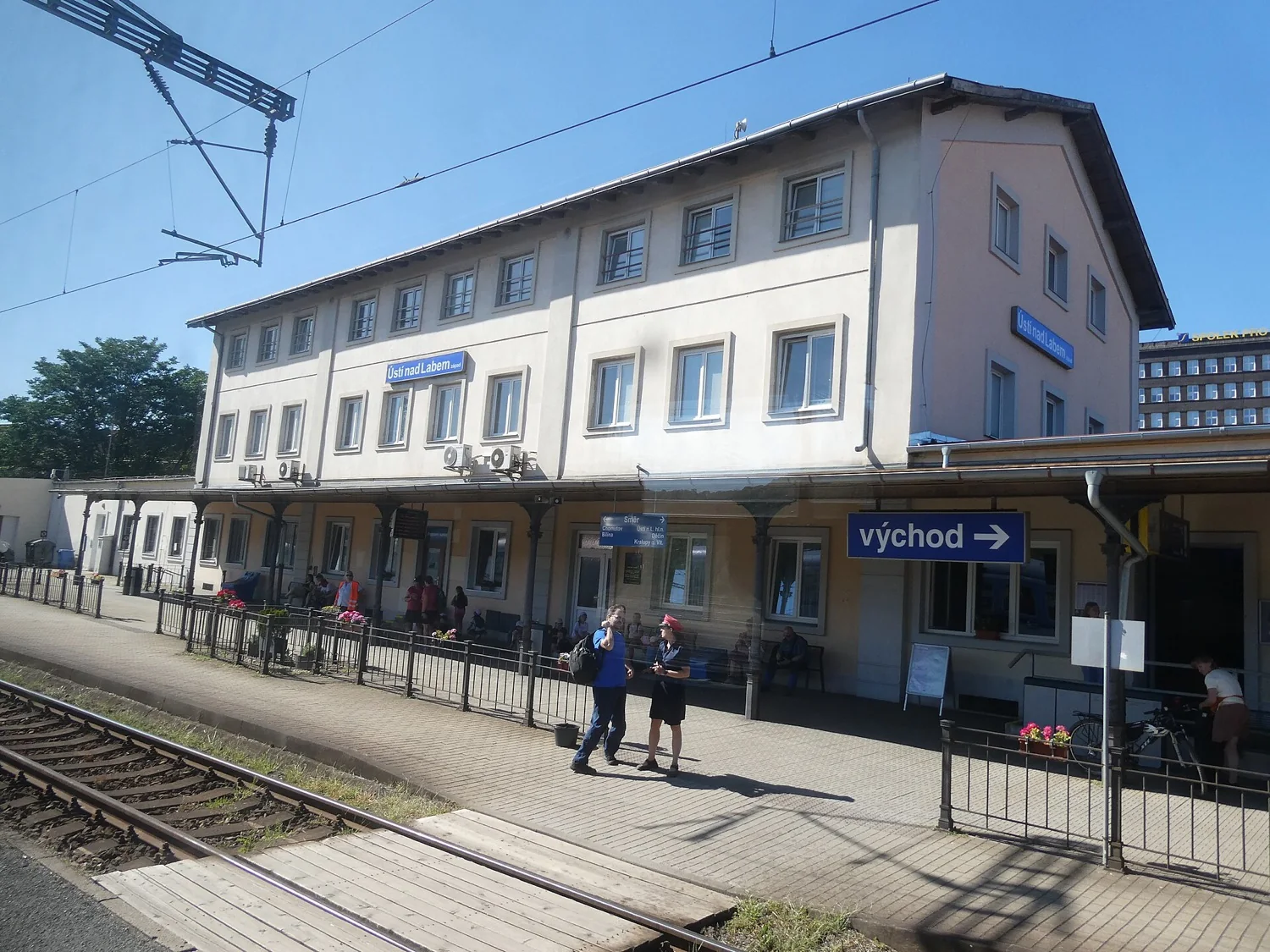 Nádraží Ústí nad Labem západ ze srpna 2026