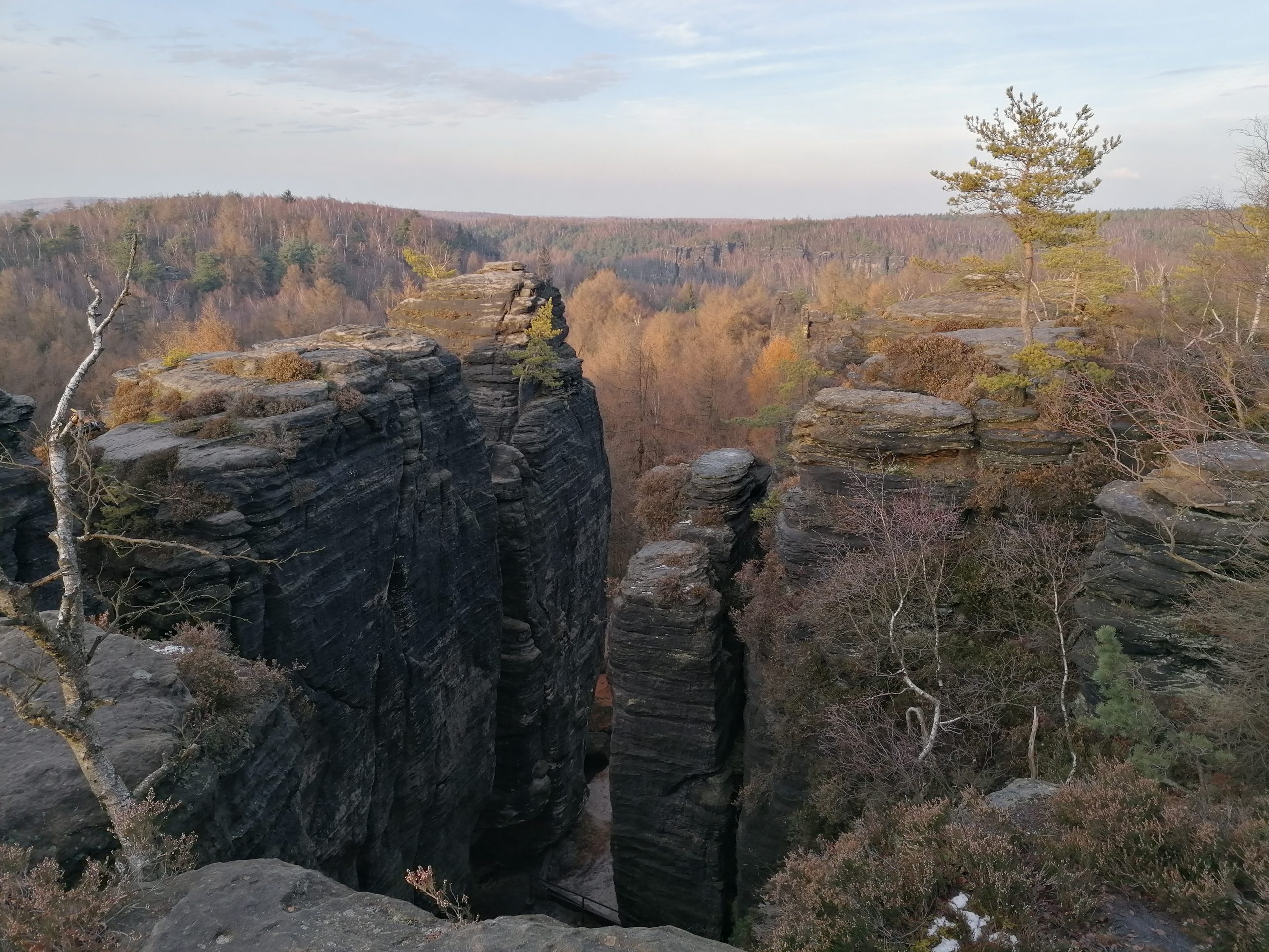 Tiské stěny: Skalní útvary a lesy. Krajina jako z Narnie.